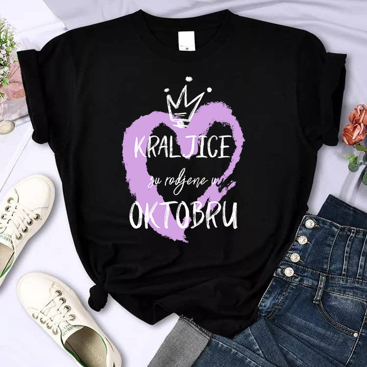 Majica kraljice su rodjene u oktobru