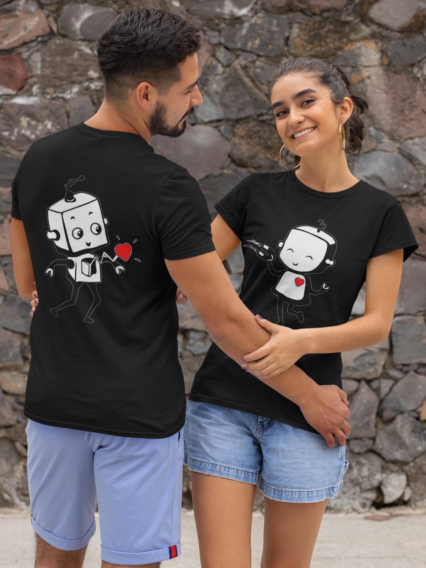 Majice za parove Robotska ljubav